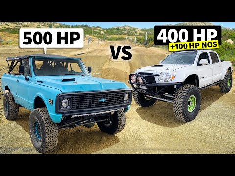 Daily Driven Duramax Blazer vs Supercharged Trail Tacoma with NOS // THIS vs THAT Off-Road