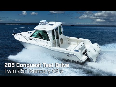 285 Conquest Test Drive | Twin 250hp Mercury V8 Verados with Rob Endsley