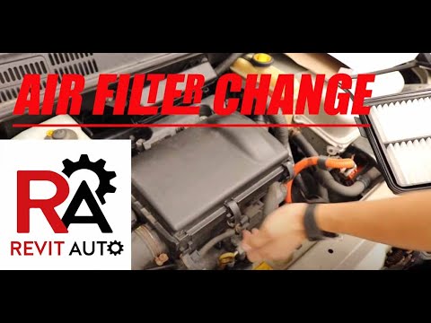 How to replace an engine air filter on a 2007 Toyota Prius