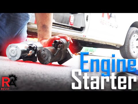 How to replace an engine starter on a 2010 GMC Savana