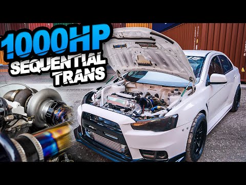 1000HP Sequential Evo X + 1100HP Evo IX on Stock Trans! (Backroad Launch & Highway Pulls)