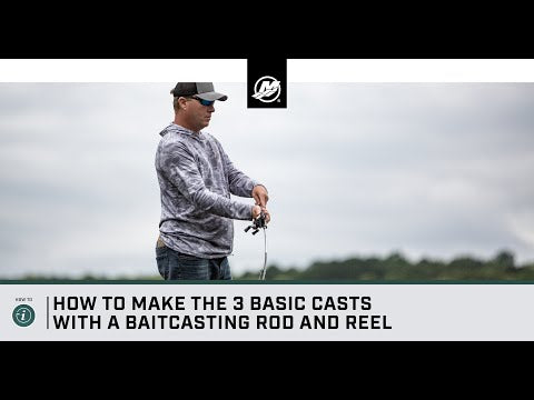 How to Make the 3 Basic Casts with a Baitcasting Rod and Reel