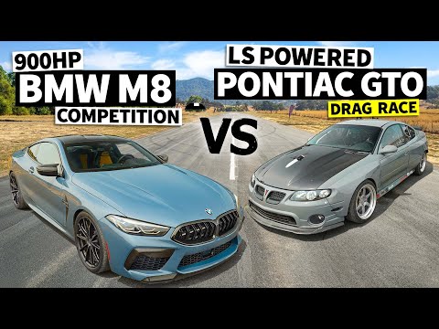 Twin Turbo 2020 BMW M8 Competition vs LS Powered 830hp 2006 Pontiac GT ...
