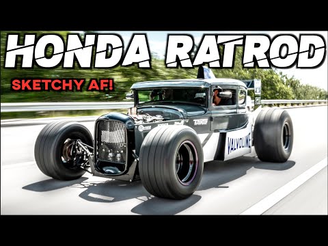 SKETCHY Turbo S2000 Swapped Ford Model A - Honda 4Cyl Ratrod (NO SEATBELTS!)