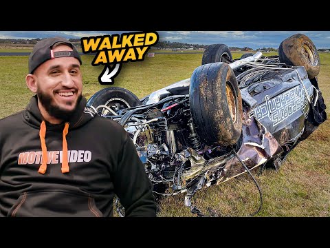 CRAZIEST Skyline GTR WRECK! Rolls 11 Times and Walks Away (MSM Shop Tour)