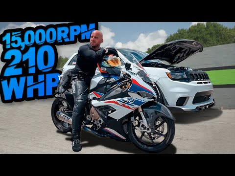 BMW S1000RR VS THE WORLD! 1600HP Trackhawk | 1100HP Evo | Tesla Plaid | 1400HP Coyote | 1000HP GT500