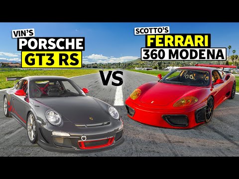 Supercar Showdown! Porsche GT3 RS races Ferrari 360 Modena // THIS vs THAT