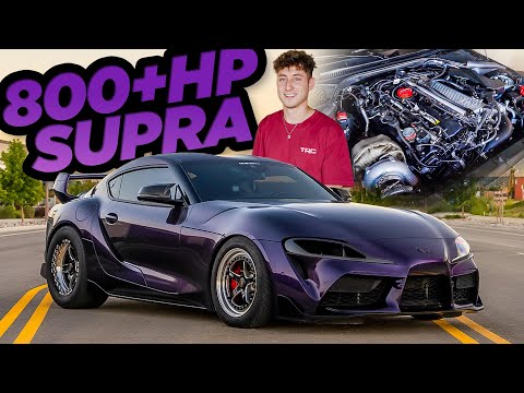 800+HP Single Turbo MKV Supra RIPS! Ride Along + Street Pulls (Build Breakdown)