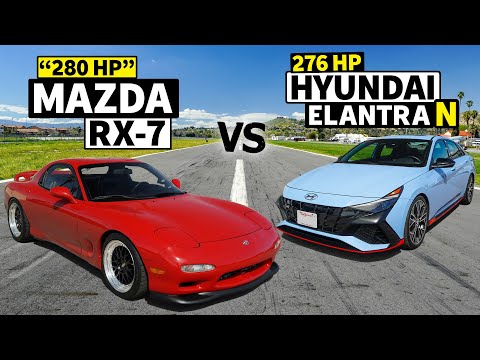 Mazda FD RX-7 vs 2022 Hyundai Elantra N // THIS vs THAT