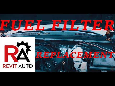 How to change the engine fuel filter on a 2019 Ford F250 6.7 power stroke diesel engine