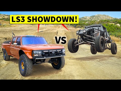 Two of the Cleanest Off Road Builds We've Ever Seen!! F-350 PreRunner vs Truggy