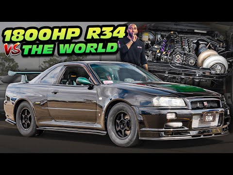 1800HP R34 GTR CALLS OUT 2000HP Lambo! (Australia's Racing Scene - 1500HP Evo, 1100HP AWD Civic)