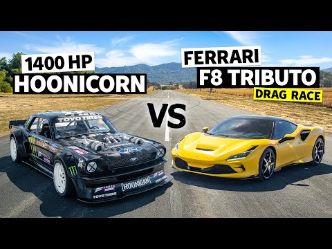 Ford Vs Ferrari! 710hp F8 Tributo Daily Driver Vs Ken Block’s Hoonicorn // Hoonicorn Vs the World