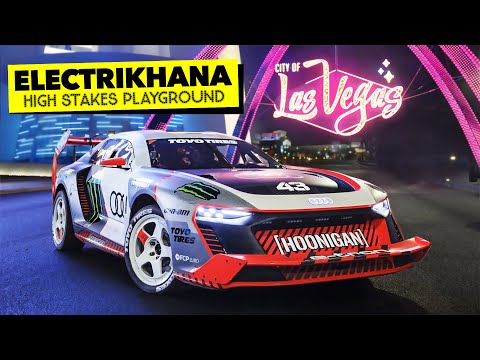 Ken Block’s ELECTRIKHANA: High Stakes Playground; Las Vegas, in the Audi S1 HOONITRON