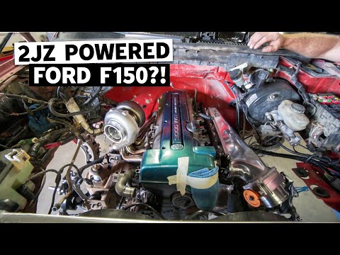 Our 2JZ Swapped Ford F-150 Build Gets a Turbo, and Hand-me-Down Racecar Parts!