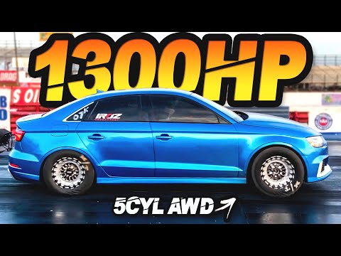 1300HP Audi RS3 - Fastest RS3 on the Planet! (0-60MPH in 1.5s!)