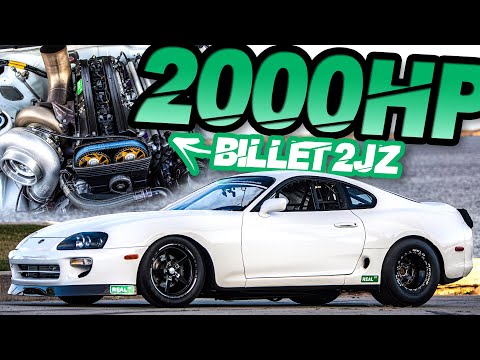 2000HP Billet 2JZ - BADDEST Streetable Supra on the Planet! (0-60MPH in 1 Second)