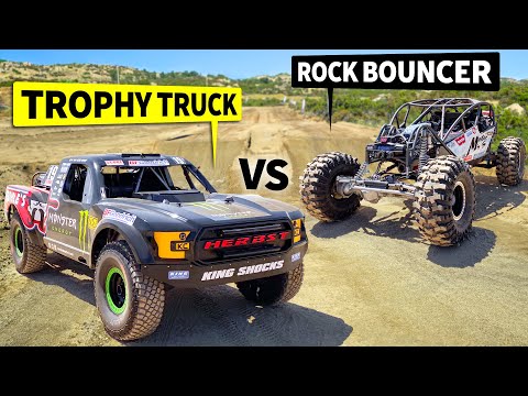 Terrible’s Baja Trophy Truck vs 4WD “Maditude” Rock Bouncer // THIS vs THAT Off-Road
