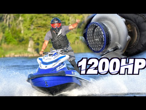 1200HP Turbo Jetski on 60PSI Runs 135MPH - FASTEST Jetski on the PLANET!