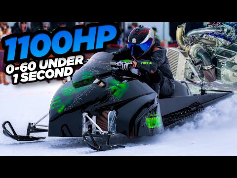 1100HP Snowmobiles! 500ft in 3 Seconds Pulls Over 3G-Force! (World’s FASTEST SLEDS)