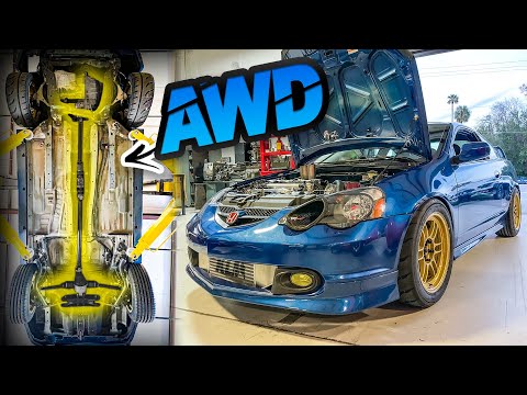 AWD Acura RSX Conversion - Bolt on AWD Setup using Factory Honda Parts! (Turbo K-series)