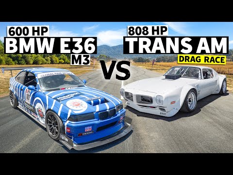 Hand-built widebody 808hp TRANS AM vs Time Attack E36 M3  // This VS That