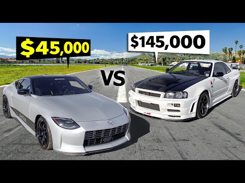 1999 R34 Nissan Skyline GT-R vs 2023 Nissan Z Proto Spec // THIS vs THAT