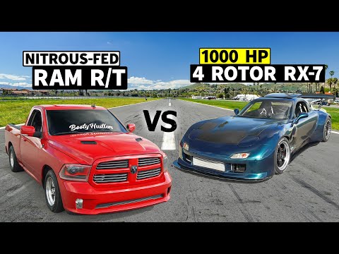 Nitrous-Fed Hemi Ram vs Rob Dahm's 4-Rotor AWD RX-7