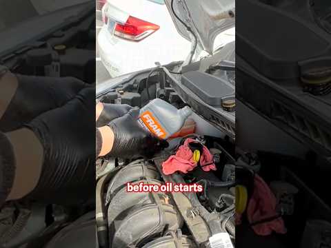 How NOT to pour engine Oil #automotive #mechanic #shorts