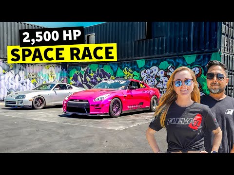 First Space Race in the New Backlot: 2500hp Matchup! R35 GT-R vs MKIV Supra