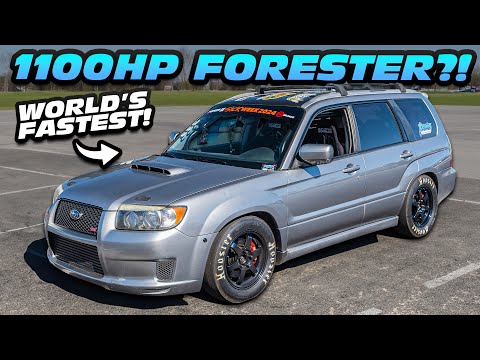 1100HP Subaru Forester?! The CRAZIEST Forester on the PLANET! (NEW RECORD)