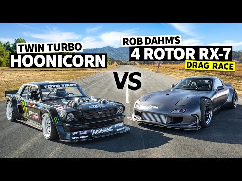 Ken Block Vs Rob Dahm!? 1,240hp 4 Rotor AWD RX-7 is our Wildest Battle Yet // Hoonicorn Vs the World