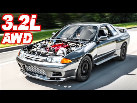 Skyline R32 GTR 3.2L Stroker First Test Drive! (AWD RB30 + PPG Sequential Trans)