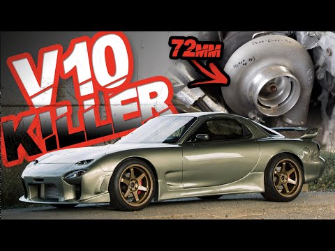 Mazda RX7 GAPS Supercar on the Street! Turbo Rotary 