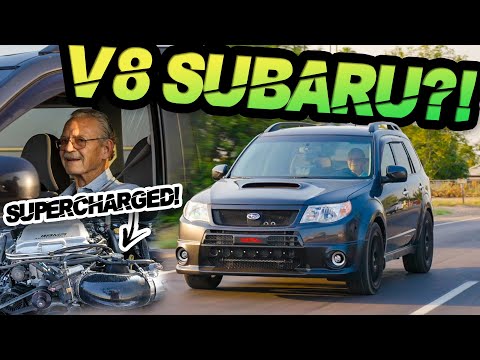 Grandpa's SLEEPER Supercharged V8 Subaru Forester?! (STREET PULLS)