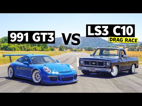 Porsche GT3 vs. LS3 V8 Swapped Chevy C10 // This vs. That