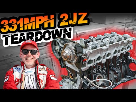 331MPH 2JZ Engine Teardown - Fastest 2JZ Ever Recorded (SCREAMING 8700+RPM for a Mile!)