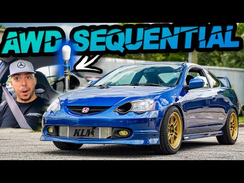 AWD Sequential RSX Shifts INSANELY FAST - Perfectly Brutal Pulls! (Turbo Honda K20)