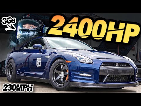 2400HP GTR 230MPH Ride-Along pulls 3G’s + 500HP Turbo Hayabusa (Mind Blowing Acceleration!)