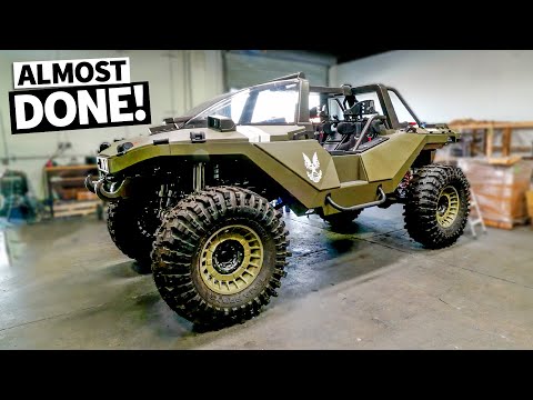 Our REAL LIFE HALO WARTHOG gets painted! 1 of 1 windshield, hood & basically everything gets dialed!