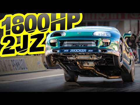 1800HP Supra Pulls INSANE WHEELIE! (FULL STREET CAR BLASTS 191MPH in 7 Seconds)