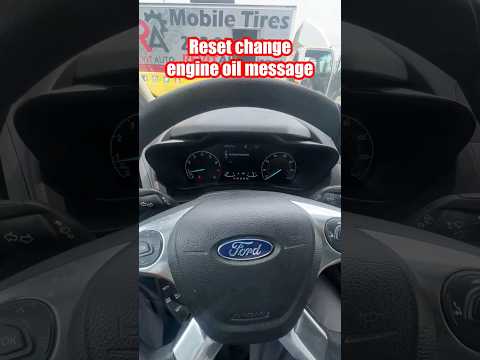 Reset Change Engine Oil Message 2019 Ford Tránsito Connect *DIY #CHANGEOIL #autorepair
