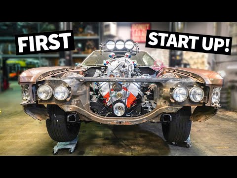 FIRST Start For Our Donk’s New Supercharged Big Block! And We Put the Body Back on