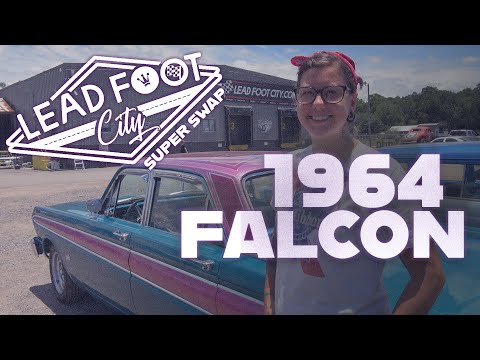 Pink Metal Flake and Lace 1964 Falcon at Lead Foot City