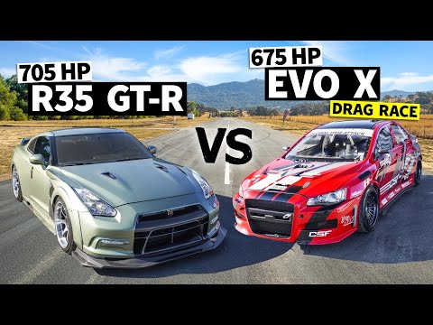 New School AWD Battle: 700hp GTR vs. 675hp Evo X // This vs. That