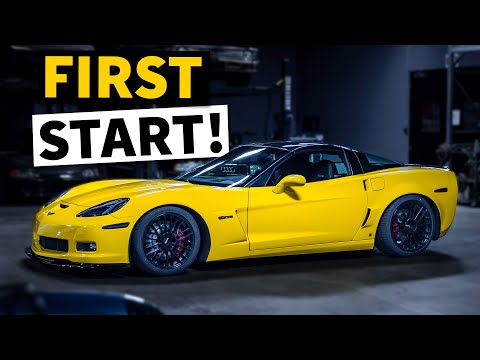 IT RUNS!!! First Start of our Flame-Spittin’ C6 Corvette Z06!