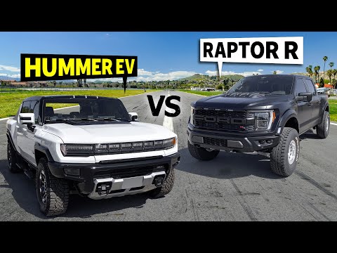 2022 Hummer EV vs 2023 Ford Raptor R // THIS vs THAT