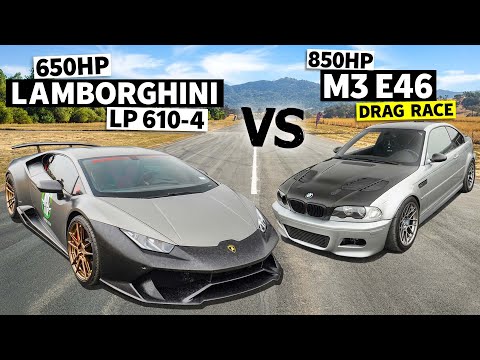 650hp Lamborghini Huracán LP610-4 vs 850hp BMW M3 E46 // THIS vs THAT