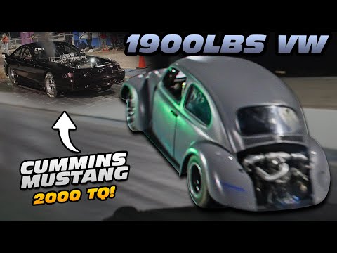 EVIL VW Beetle VS 1500HP Diesel Swap Mustang (2000LB-FT Cummins)