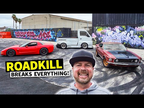 Mike Finnegan Takes Our $5000 Corvette Down to the Cords! Roadkill Visits Tire Slayer Studios